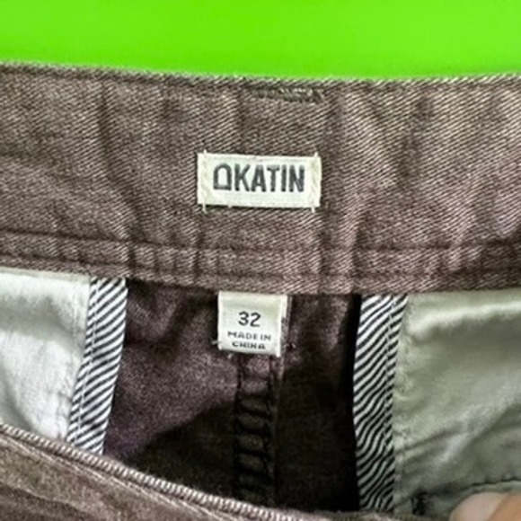 Katin USA Mens Hybrid Walk Shorts Brown Heathered Size 32 Surf Casual - Picture 7 of 12